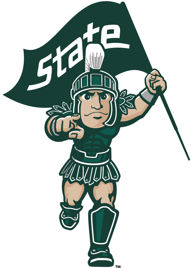 Michigan State Spartans 2016-Pres Mascot Logo v2 diy iron on heat transfer